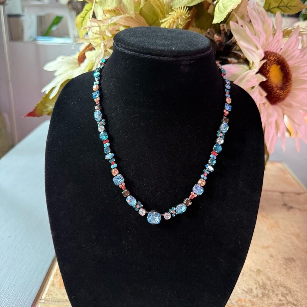 Sorrelli Crystal Silver Tone Statement Necklace